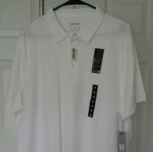 Apt 9 Men's White Polo 100% Cotton Shirt